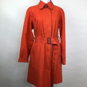 Orange Burberry Trench